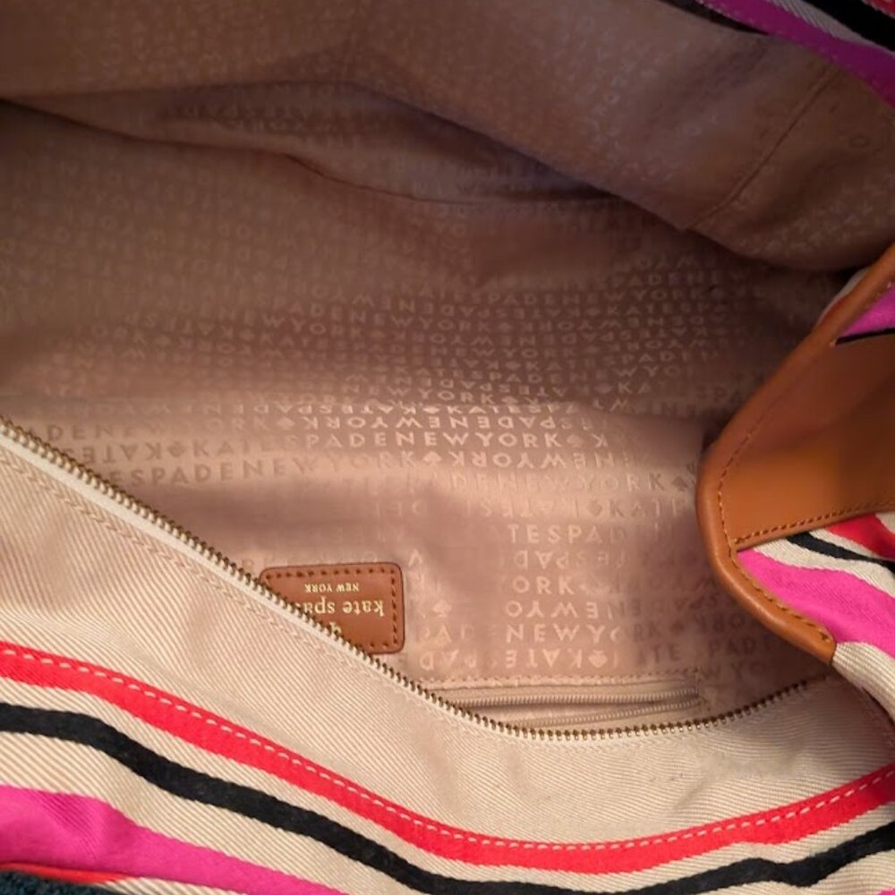 O1 KATE SPADE Oak Island Striped Tote - Picture 10 of 12